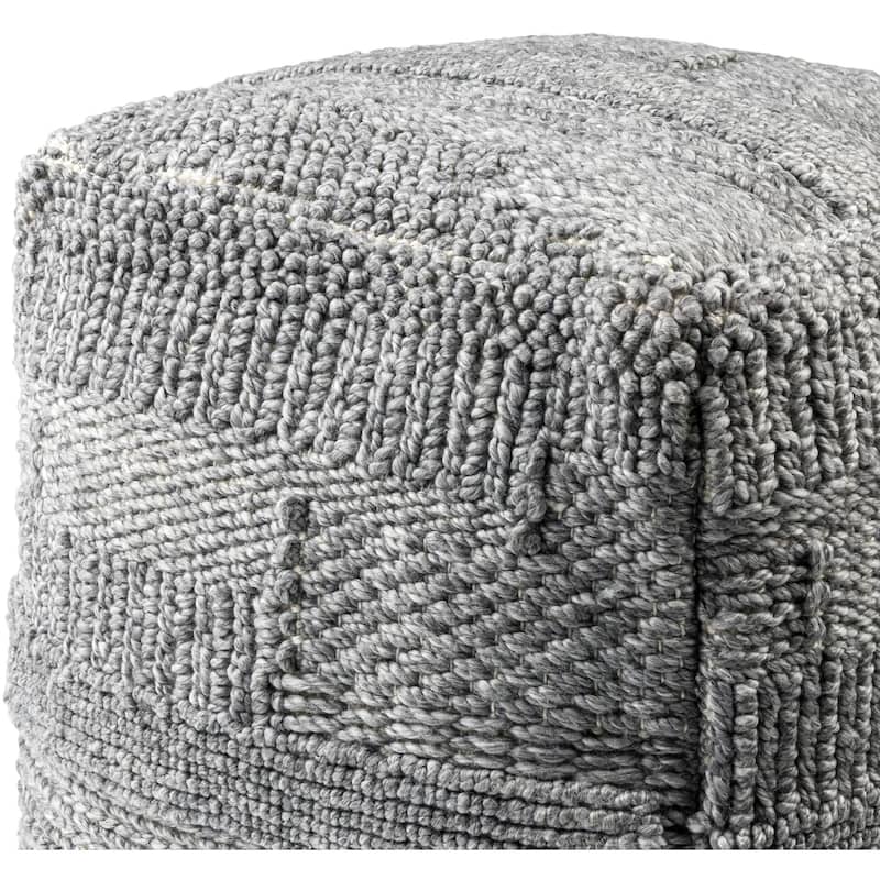Deloraine Woven Outdoor Safe Pouf