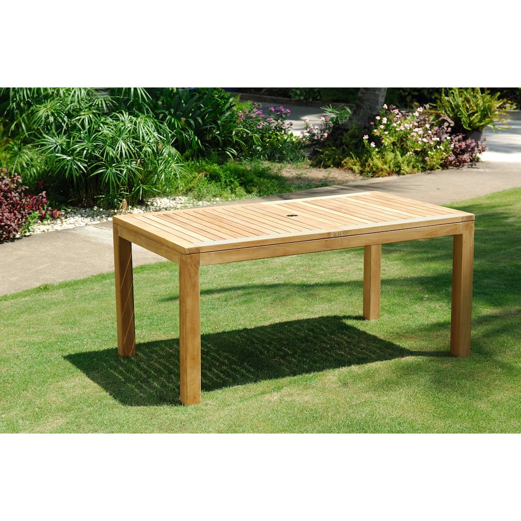 Amazonia Florente Outdoor Patio Teak Dining Rectangular Table