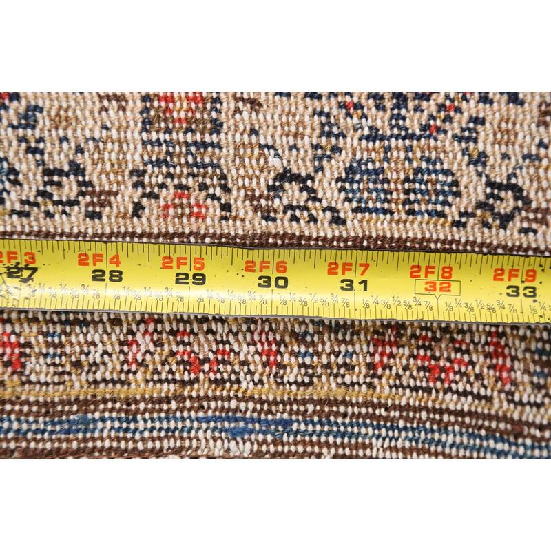 Pre-1900 Antique Malayer Persian Wool Runner Rug Hand-knotted Carpet - 6'10" x 16'9"