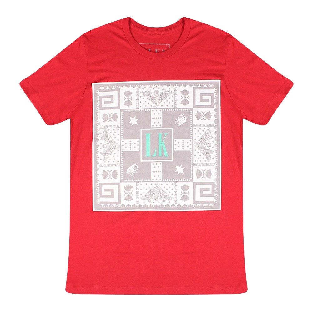 Shop Last Kings Lk Tribal Patterns Square Men S Red T Shirt