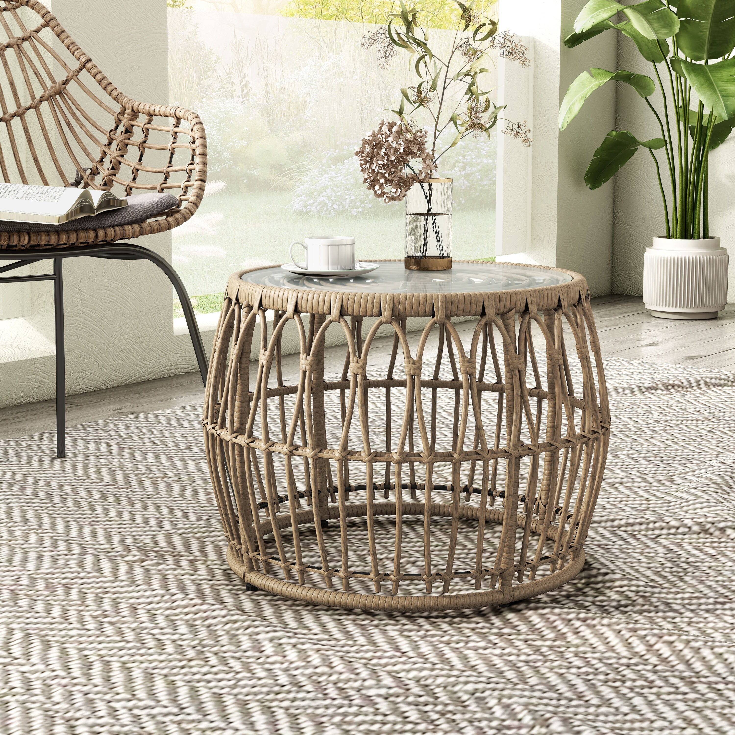 Outdoor boho coffee table discount