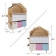 preview thumbnail 5 of 12, Fortune Candy House-Shaped Kids Storage Cabinet with Fabric Bins, Multi-Compartment Toy & Book Organizer, Vertical Design