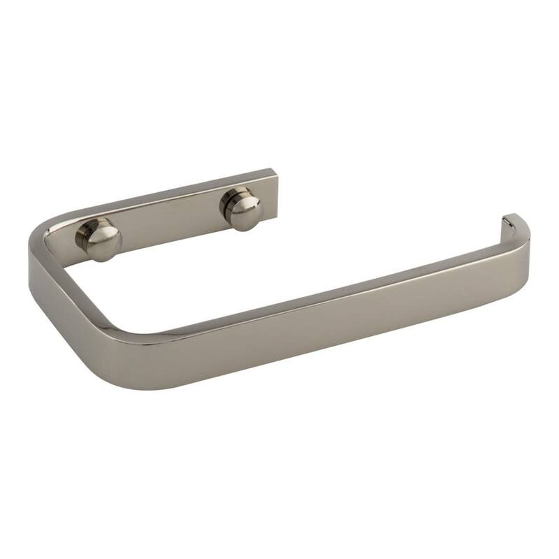 Atlas Homewares 5-3/4 Inch Wide Single Post Toilet Paper Holder from - Polished Nickel
