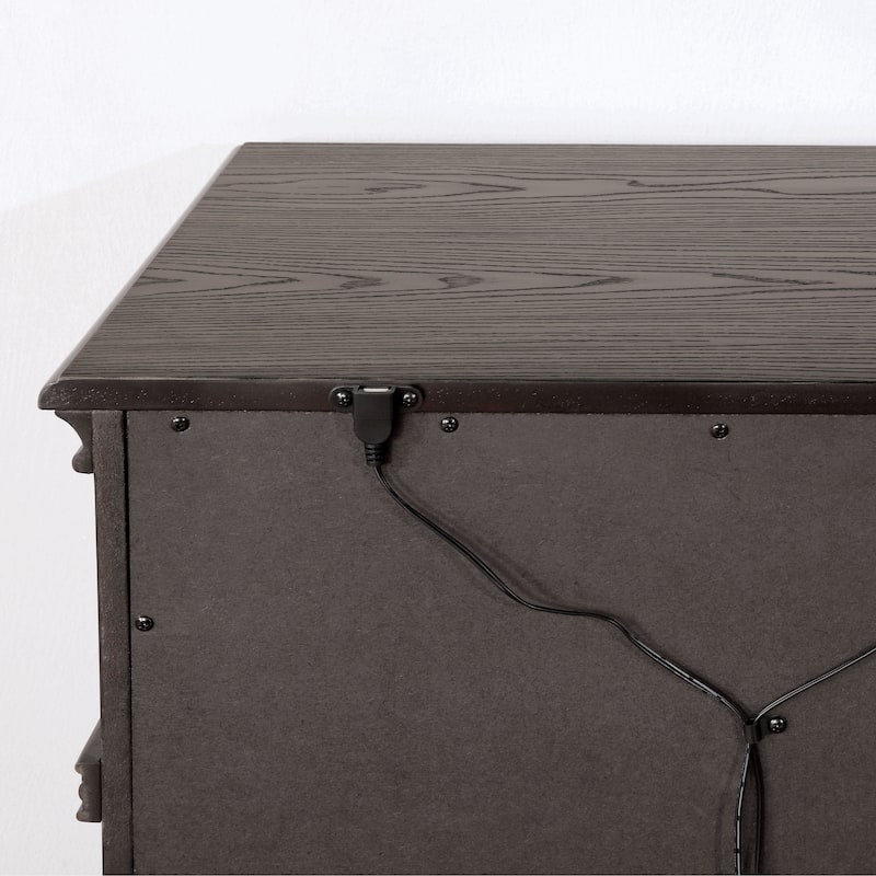 Stroh Traditional Wood 2-Drawer Nightstand with USB Charger by Furniture of America