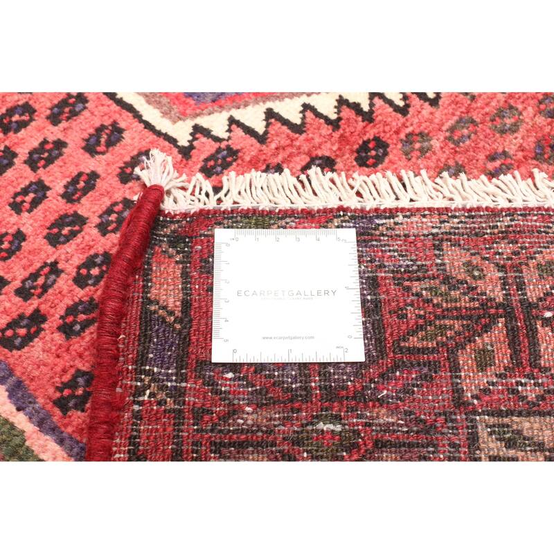ECARPETGALLERY Hand-knotted Andelz Red Wool Rug - 4'3 x 6'7