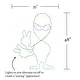 preview thumbnail 3 of 3, Halloween LED Alien Waving 48in