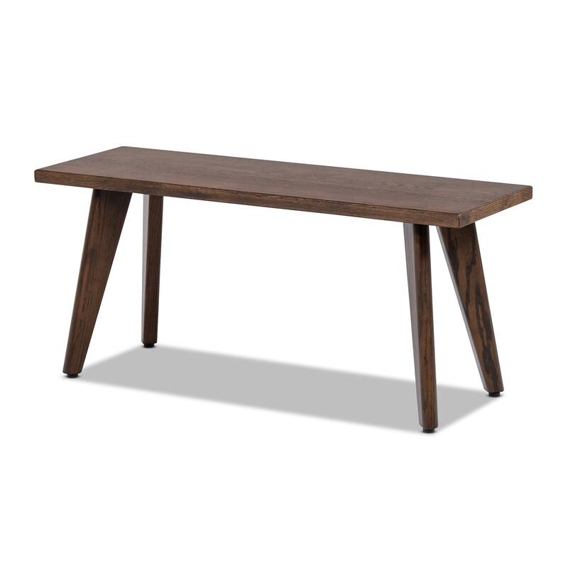 Jennifer Taylor Home Capri Solid Red Oak Wood Bench