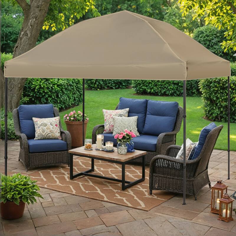 10' x 10' Pop Up Canopy Tent,Outdoor Canopy Tent for Event, Parties, Camping Portable Easy with Carry Bags