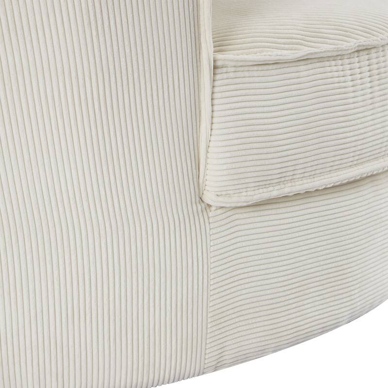 360 Degree Swivel Round Sofa Chair with 5 Movable Pillow