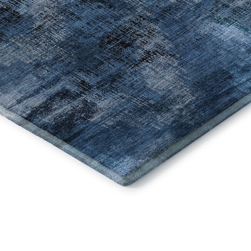 Premium Washable Super Soft Brushstrokes Modern V Mayfield Rug