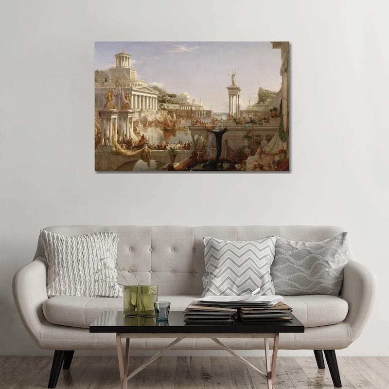 iCanvas "The Course of Empire - The Consummation of the Empire, c.1835-36" by Thomas Cole Canvas Print - 32x48x1.5