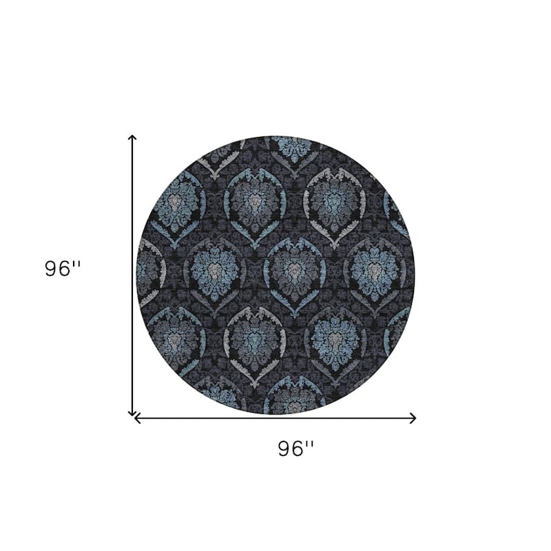 HomeRoots Medallion Transitional Rectangle Outdoor Rug
