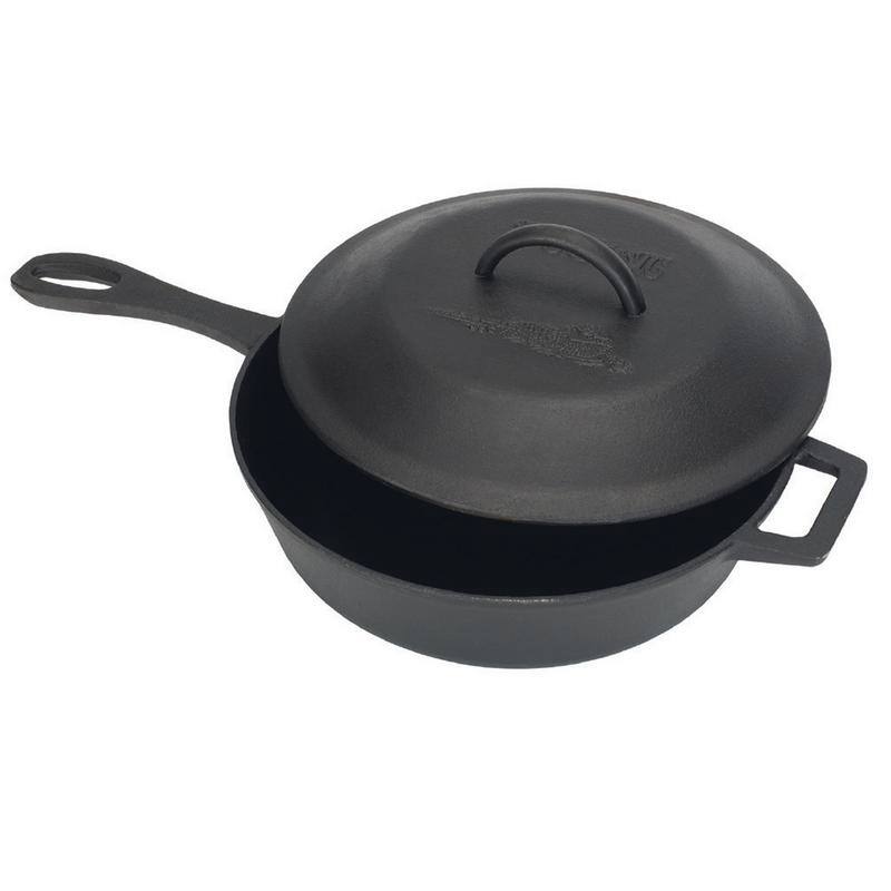 Bayou Classic® Cast Iron 3-qt Covered Skillet with Self-Basting Lid - N/A