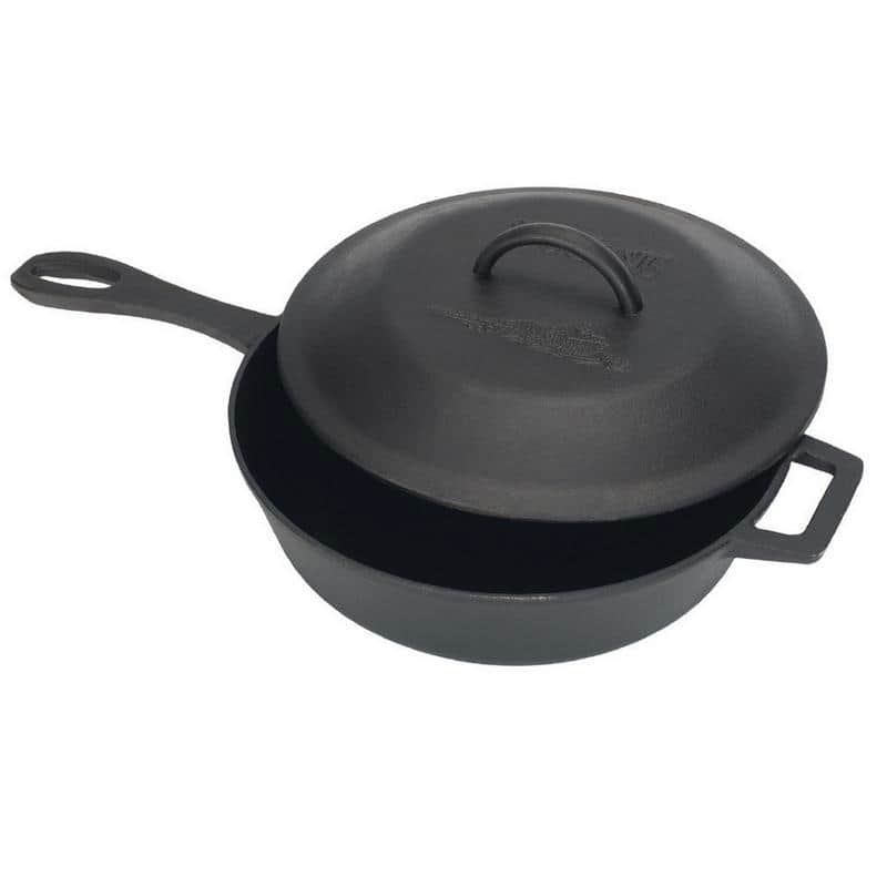 Bayou Classic® Cast Iron 3-qt Covered Skillet with Self-Basting Lid - N/A