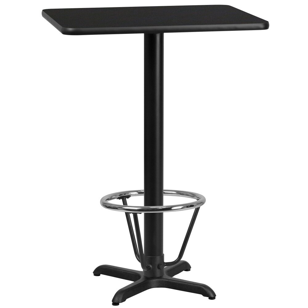 24'' x 30'' Rectangular Table Top with 22'' x 22'' Bar Height