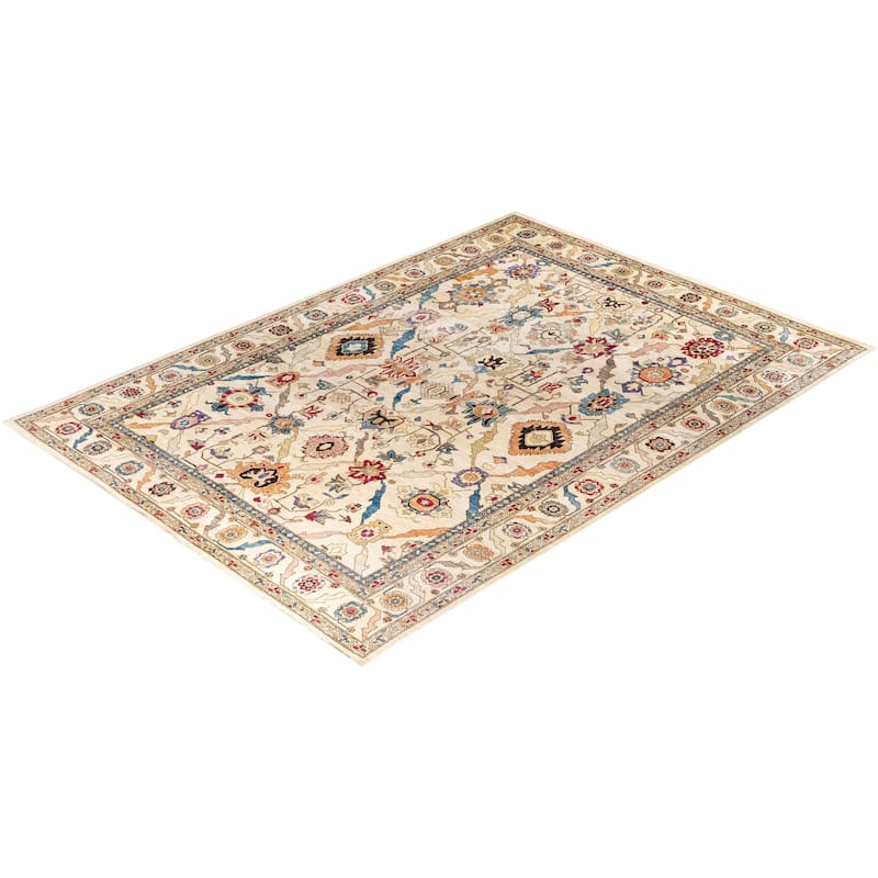 Serapi One-of-a-Kind Hand-Knotted Area Rug - Ivory - 9' 11" x 13' 11"