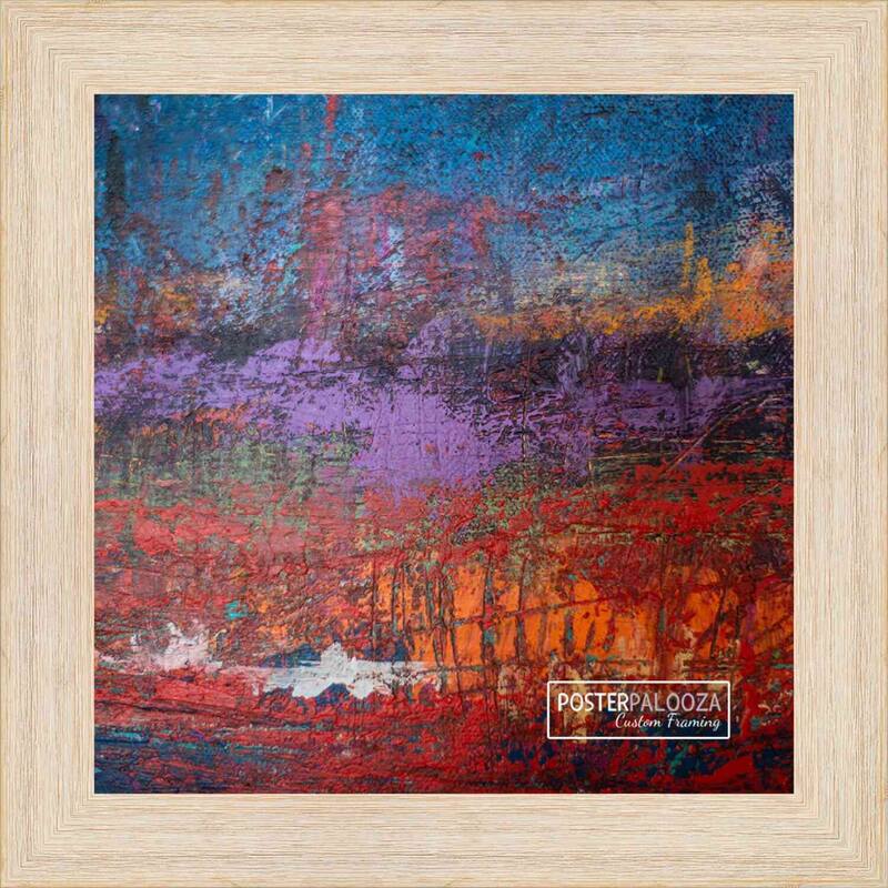 24x24 Frame Light Pine Wood Square Picture Frame with UV Acrylic