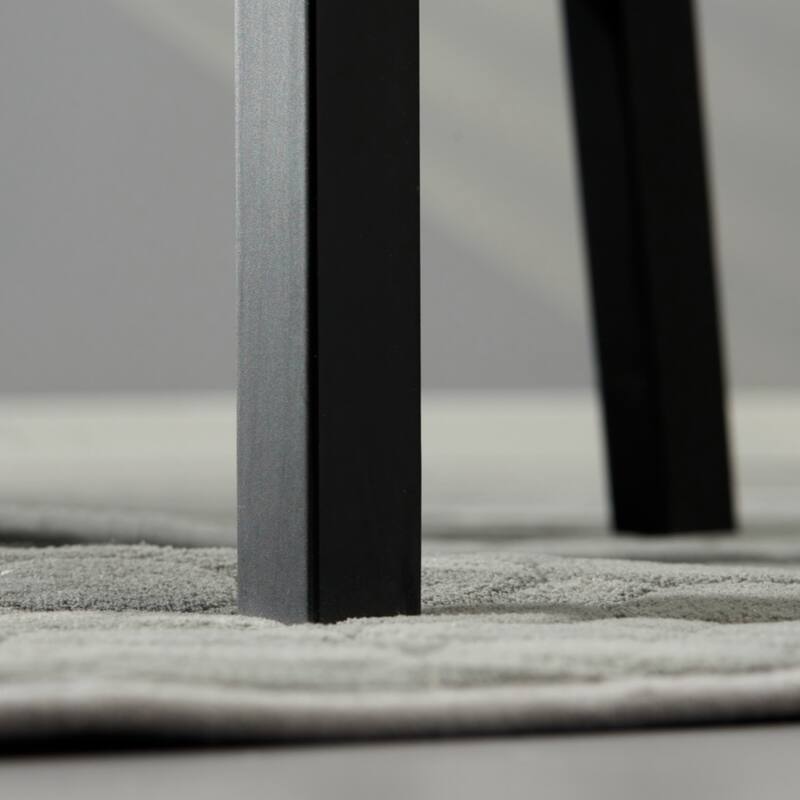 Modern Farmhouse Dining Chairs Set of 2, Wooden Kitchen Chairs with Cross Back, Solid Structure for Dining Room, Black