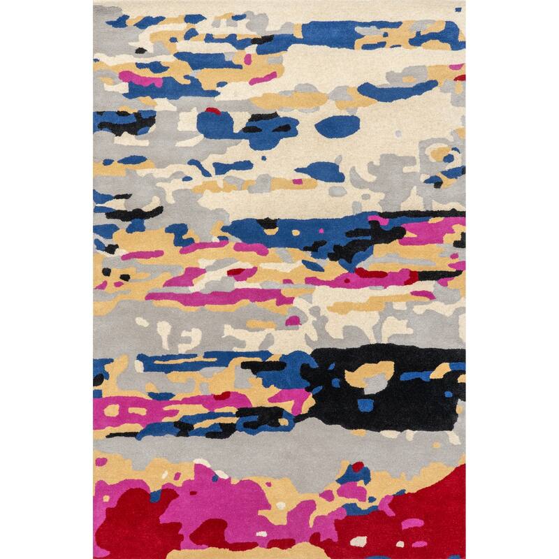 Pokhara Abstract Wool Area Rug