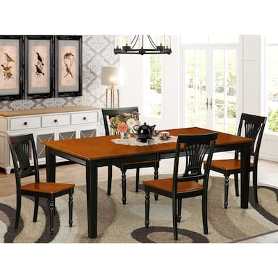 Rococo Radiance Dining Set - Table & Chairs - Elegant Wood Furniture