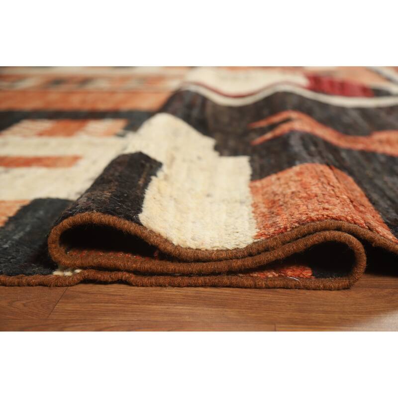Moroccan Oriental Area Rug Handmade Bedroom Wool Carpet - 8'6" x 9'11"