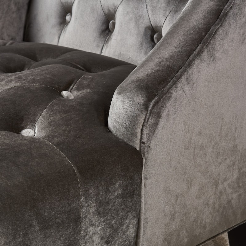 Toddman High-Back Velvet Club Chair by Christopher Knight Home