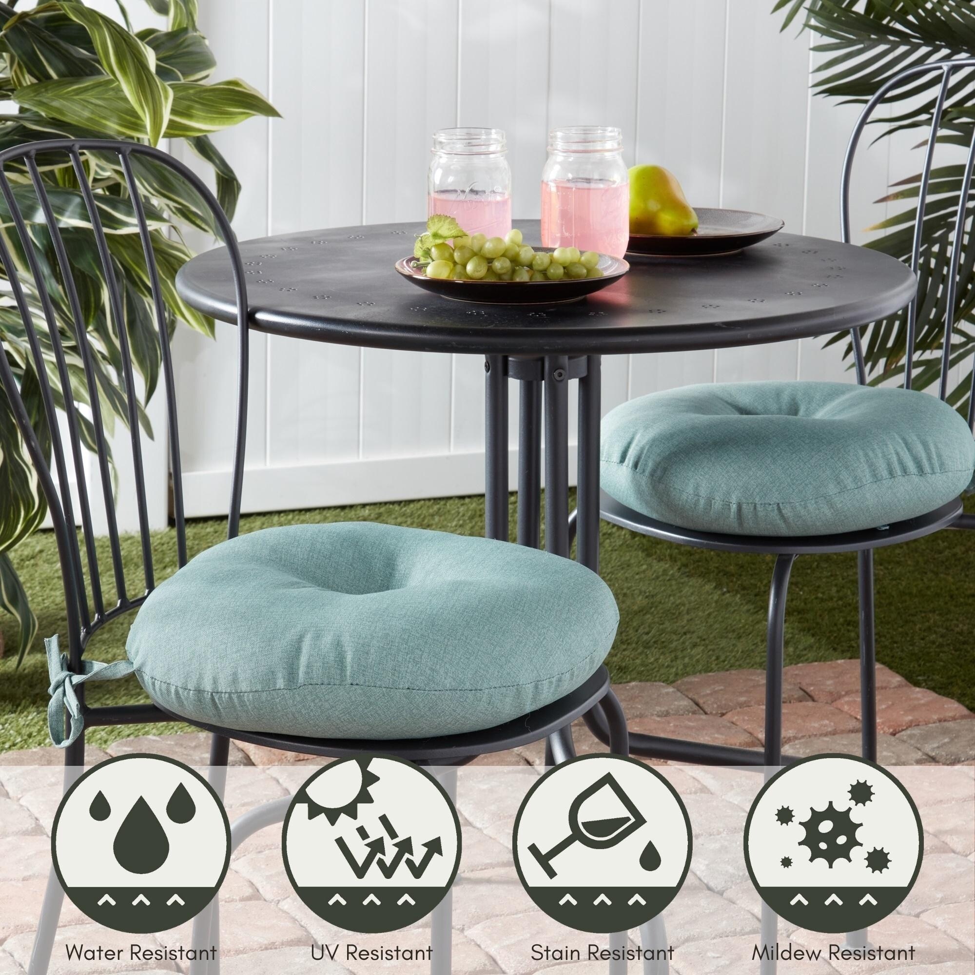 Lounge Cushion 15 Inch Round Bistro Chair Cushions Outdoor15-inch