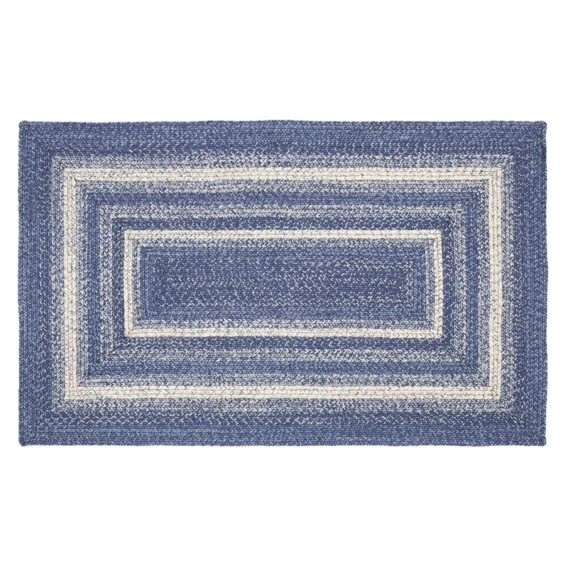 Great Falls Blue Jute Rug Rect w/ Pad 36x60 - 3'6"