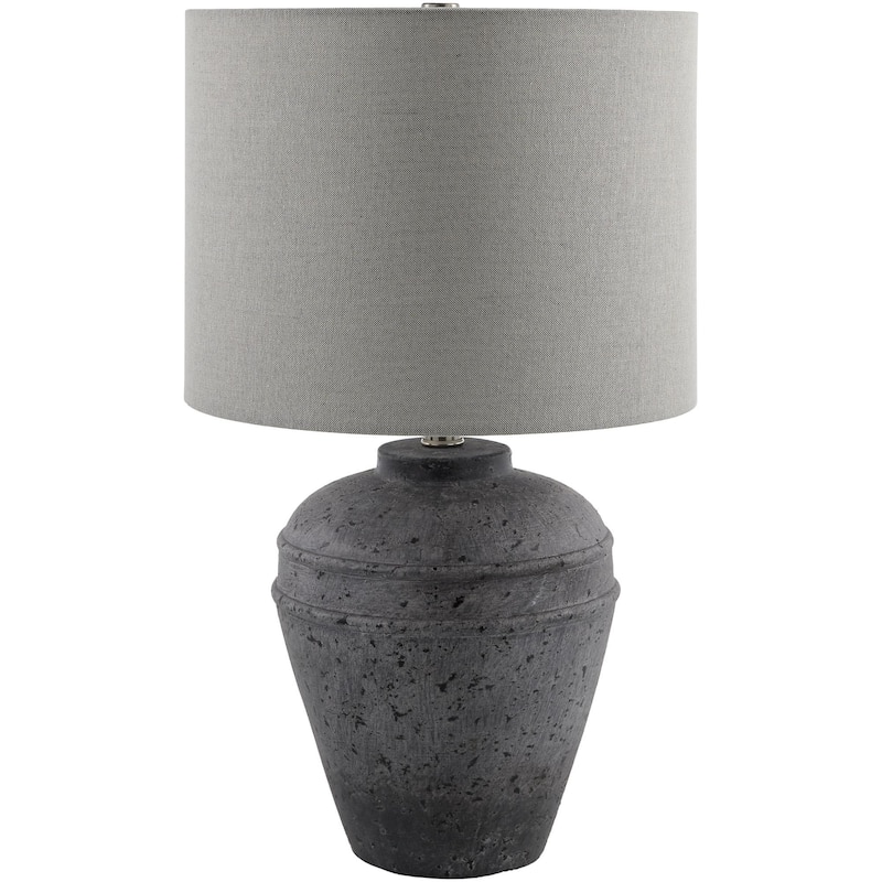 Livabliss Lushof Traditional Accent Table Lamp - 22"H x 13"W x 13"D - 22"H x 13"W x 13"D - Painted Grey