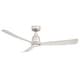 preview thumbnail 1 of 6, Fanimation Kute 52 inch Indoor/Outdoor Smart Ceiling Fan with Remote - Brushed Nickel