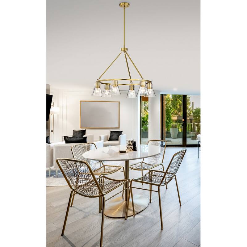 Nuvo Lighting 60/8335 Gianna 6 Light 30" Wide Ring Chandelier