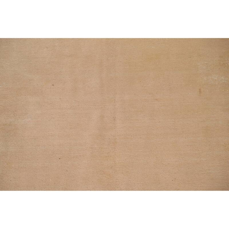 Hand Knotted Oriental 100% Wool Carpet Traditional Floral Beige & Ivories Art Deco Area Rug - 12' 10'' X 9' 5''