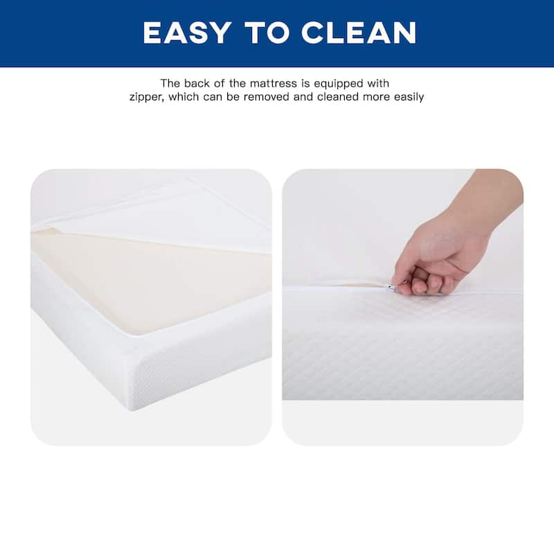 Gel Memory Foam Mattress for Cool Sleep & Pressure Relief, Medium Firm