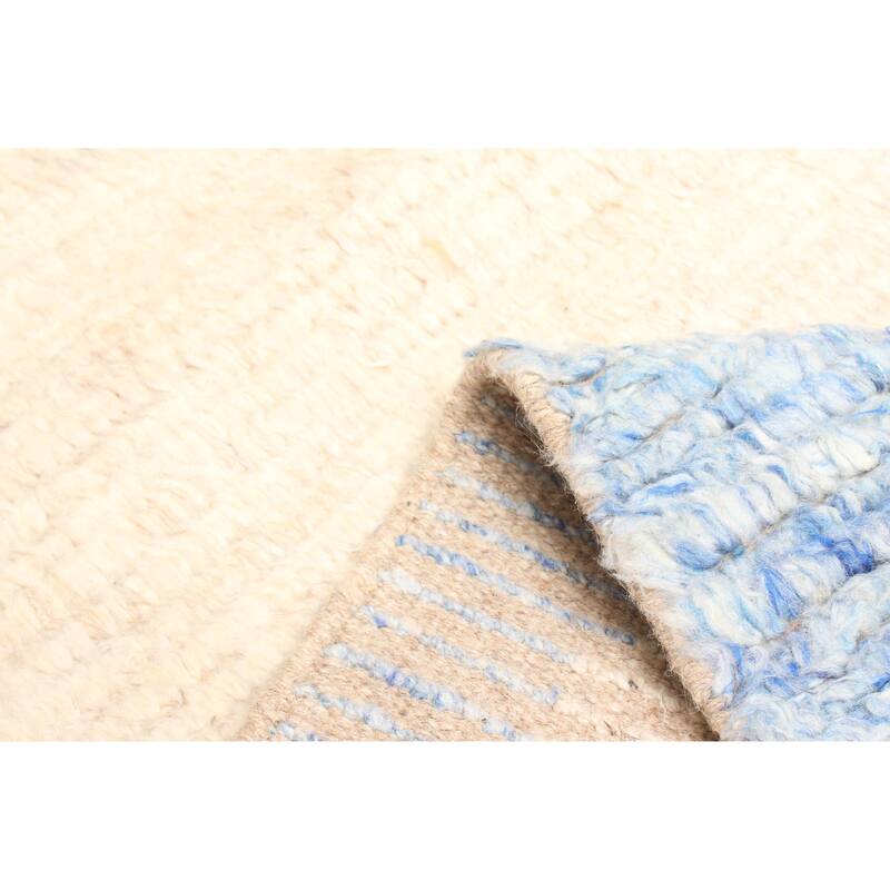 ECARPETGALLERY Hand-knotted Tangier Cream Wool Rug - 5'8 x 7'10