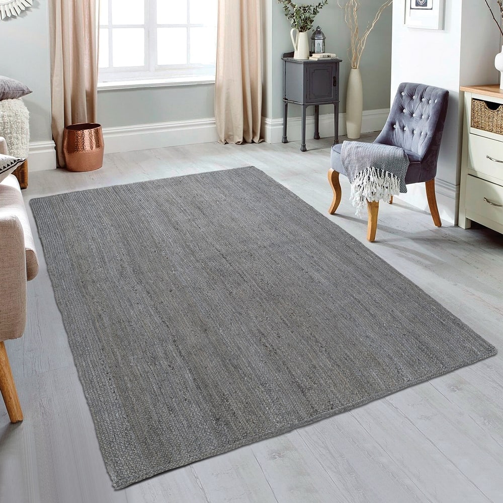 George Towne Living Jute Luxury Handmade Classic Jute Fibers Area Rug