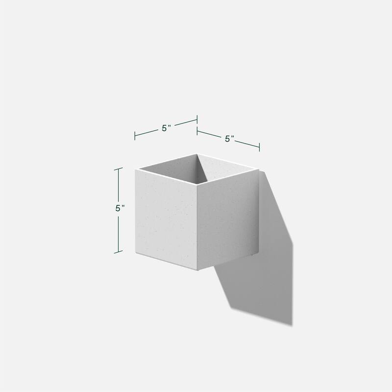 Geo Series Hanging Cube Plastic Planter