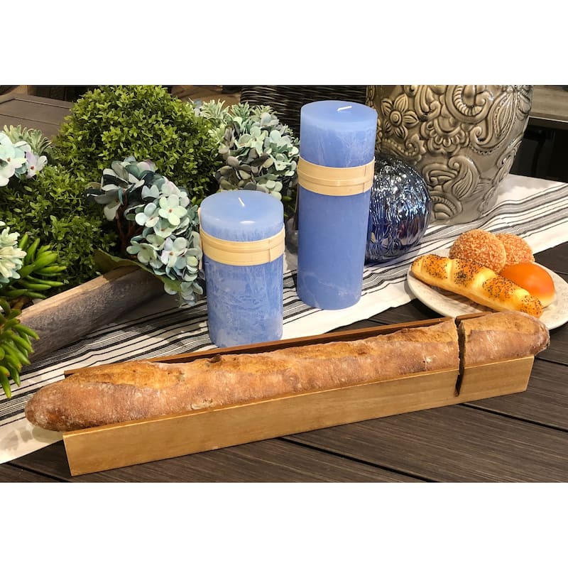 Acacia Wood French Bread Slicer