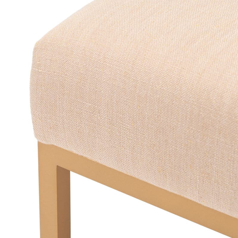 SAFAVIEH Aristeia Glam Beige/Gold Side Chair (Set of 2) - 19.5" W x 23.4" L x 32.5" H - 20Wx23Dx33H
