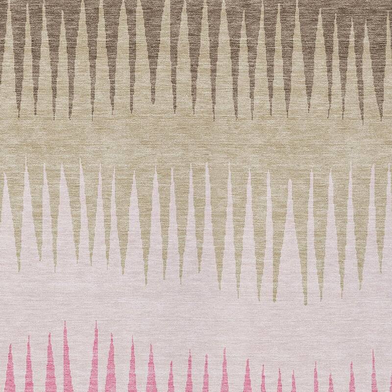 HomeRoots Striped Transitional Rectangle Outdoor Rug