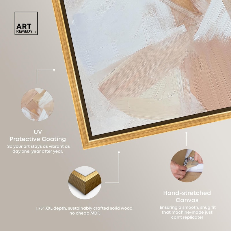 Taupe and Ash II Canvas by Art Remedy