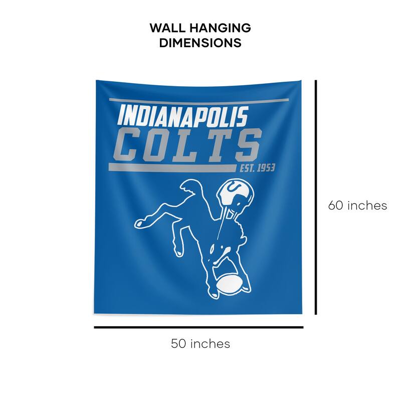 NFL Indianapolis Colts 40 YD Dash Legacy Wall Hanging - 50"x60"