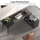 preview thumbnail 11 of 12, 78.74-inch Large L-Shaped Computer Desk