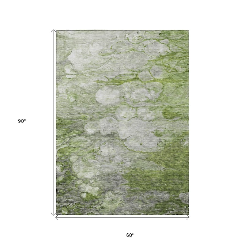 HomeRoots Abstract Transitional Rectangle Outdoor Rug