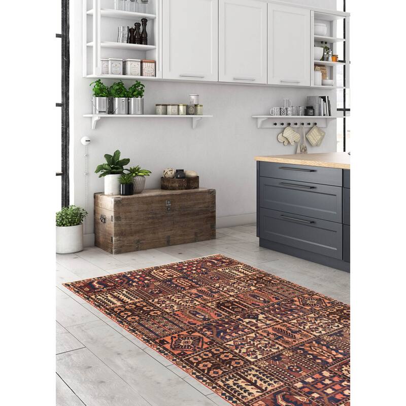 ECARPETGALLERY Hand-knotted Kayseri Vintage Red Wool Rug - 5'5 x 8'8