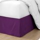 preview thumbnail 38 of 38, Bare Home Pleated Bed Skirt - 15-Inch Tailored Drop Easy Fit Queen - Plum
