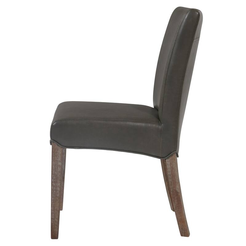 NPD Furniture Beverly Hills Bonded Leather Dining Chair (Set of 2) - na