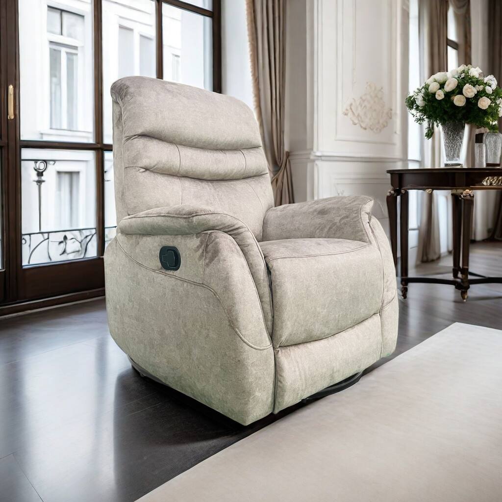 Rocking Swivel Recliner Chair for Living Room, 360 Degree Swivel, Adjustable Reclining Chair,Recliner Sofa with Lumbar Support