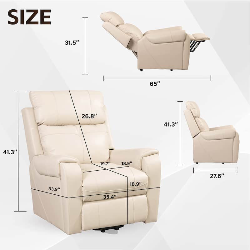 Lift Assist Motion Recliner, Electric Power Sofa Chair for Elderly