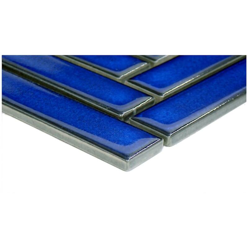 Emser Tile W95REGA0810MHB Regala - 8" x 10" Chevron Wall Tile - Glossy