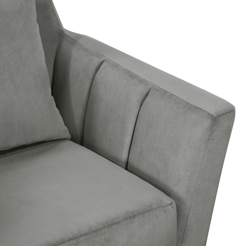 Myles Velvet Accent Chair